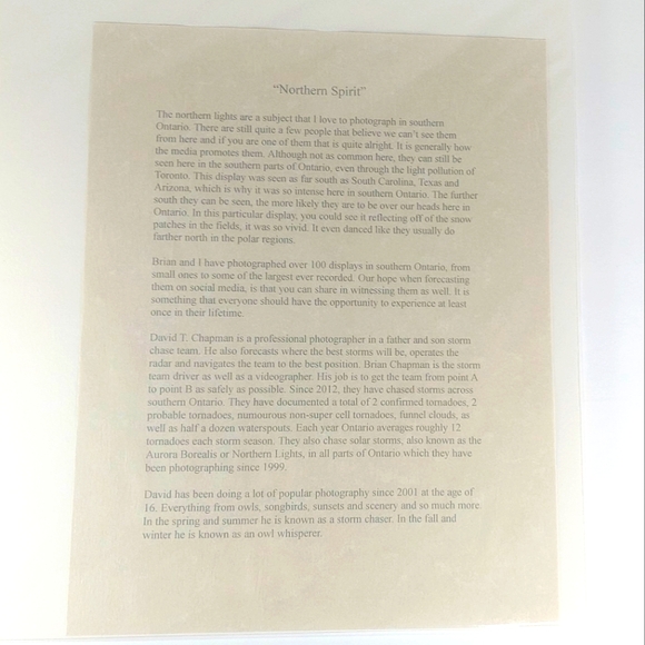 **Best Seller** "Northern Spirit" 11" x 14" Photography Print - Picture 2 of 2